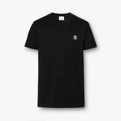 T-shirt en coton à motif de monogramme