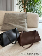 Minimalist Taupe Brown Shoulder Bag