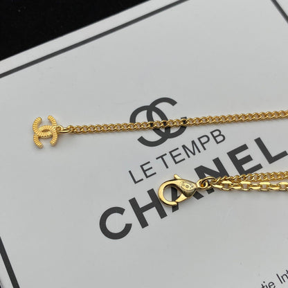 Collier pendentif creux double couche simple