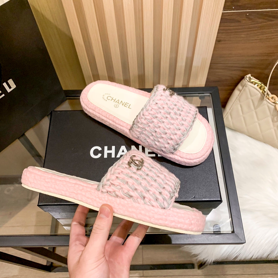 Zapatillas Planas Tejidas de Moda