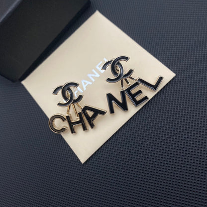 Pendientes Colgantes con Iniciales de Moda