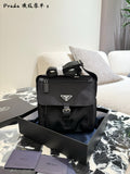 Black Parachute-Style Messenger Bag