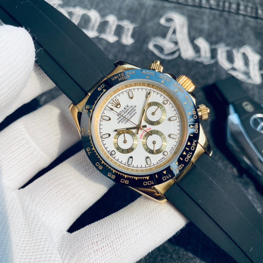 Premium Stainless Steel Mechanical Chronograph Watch 6 Color Options Classic Sport Luxury Style