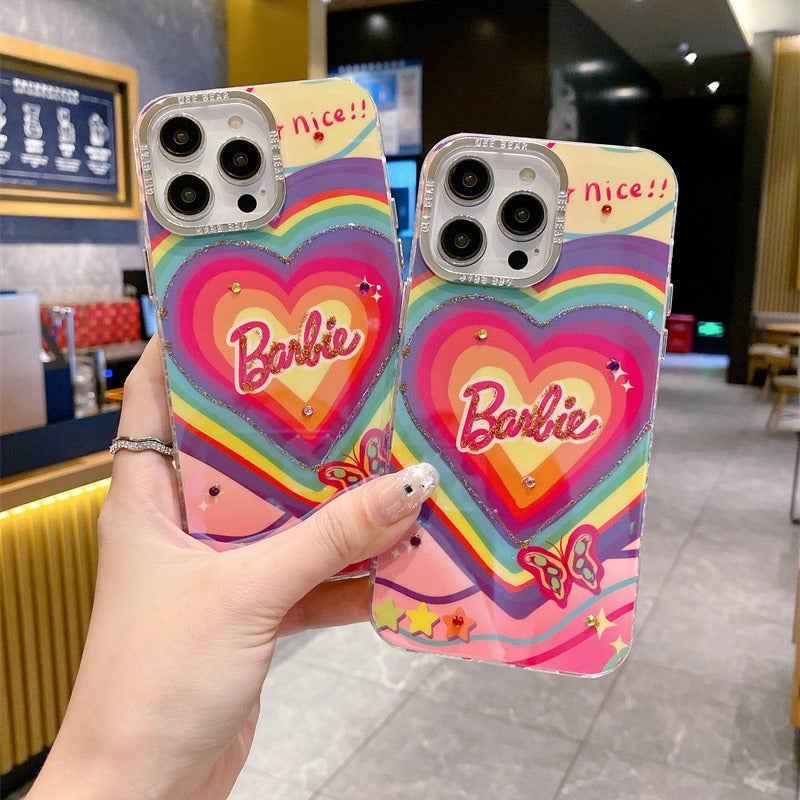 Funda de Corazones Coloridos de Dibujos Animados