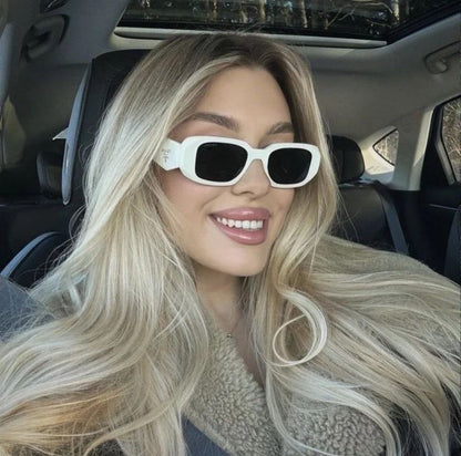 Lunettes de soleil polygonales rétro unisexe