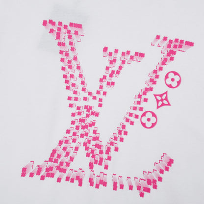 T-shirt rose imprimé classique
