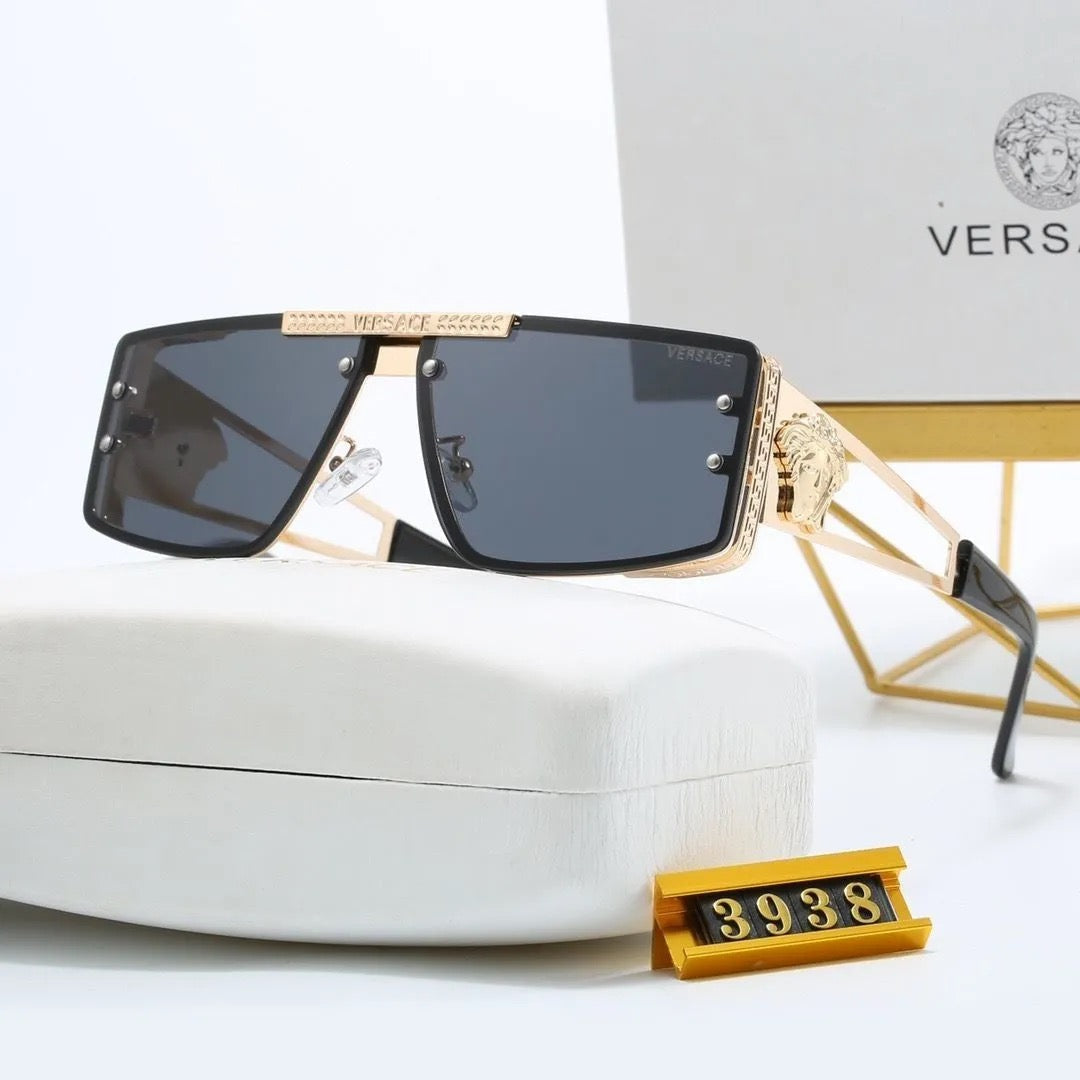Lunettes de soleil de style européen et américain 2026 nouvelle mode, avec monture en métal 3938 (protection UV)