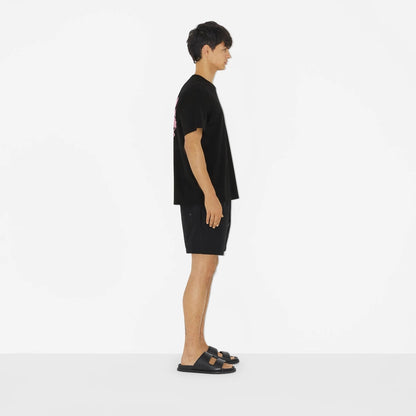 T-shirt en coton blason feuille de chêne