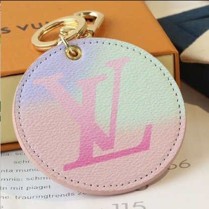 Porte-clés Monogramme Dégradé Violet