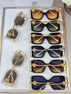 6 Color Square Chain Temple Sunglasses - VE4502U
