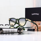 Retro Square Acetate Frame Sunglasses - 0758
