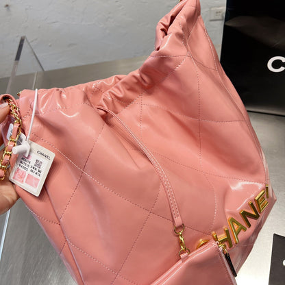 Sac shopping en cuir huilé 22s