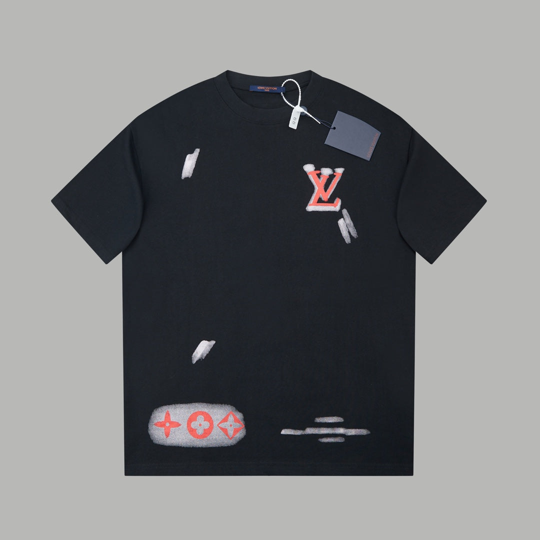 T-shirt avec logo gribouillé dessiné à la main