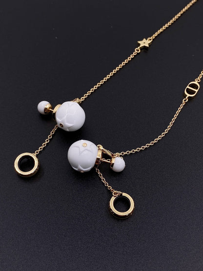 2022 New cd Earphone Earrings Necklace