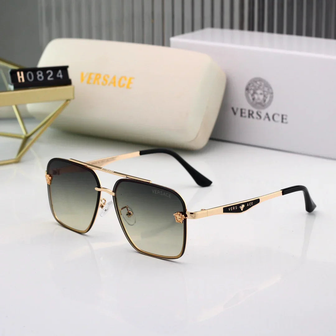 Lunettes de soleil en métal avec verres HD 7 couleurs 0824