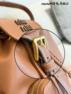 Minimalist Brown Leather Backpack | Small & Large Sizes 🤎