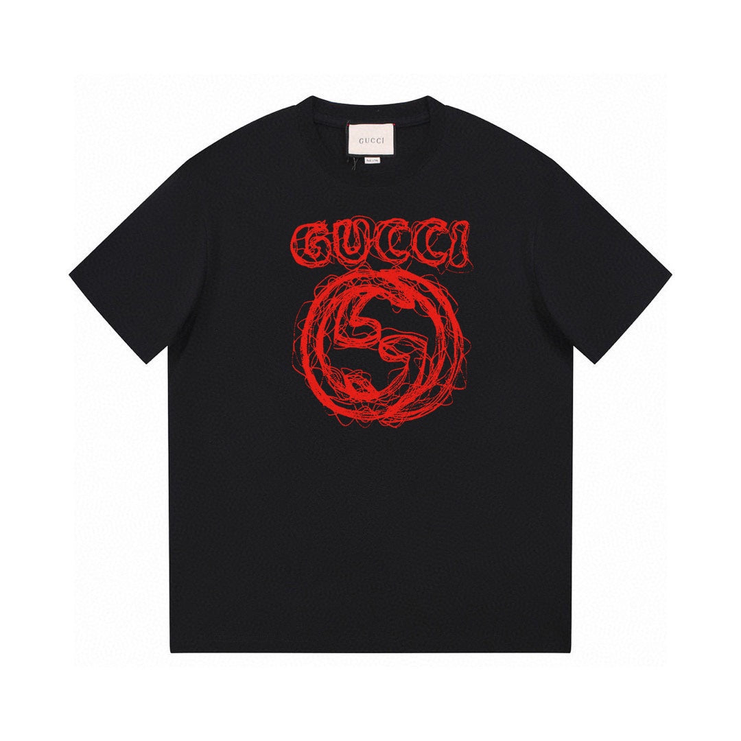 T-shirt à Imprimé Logo Croquis