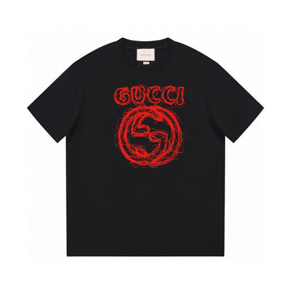 T-shirt à Imprimé Logo Croquis