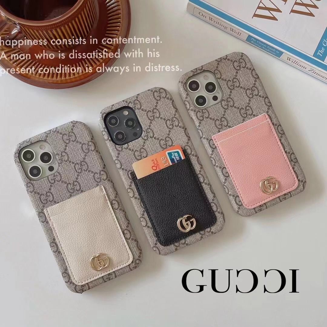 Porte-cartes en cuir à étiquette Monogramme