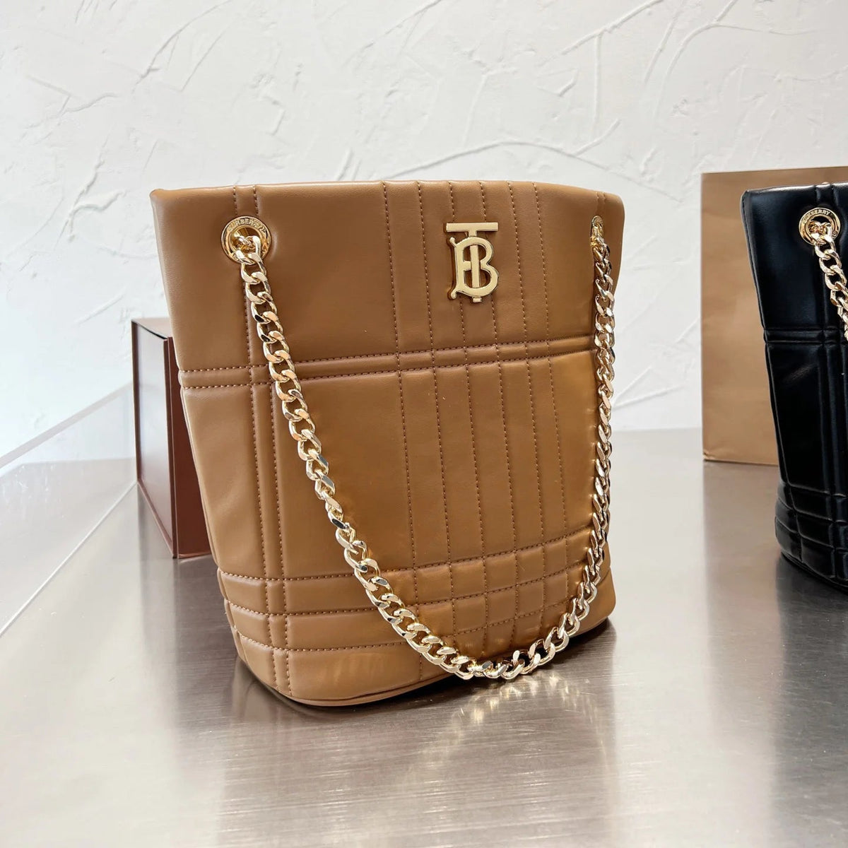 Lola Series Chain Shoulder Bucket Bag