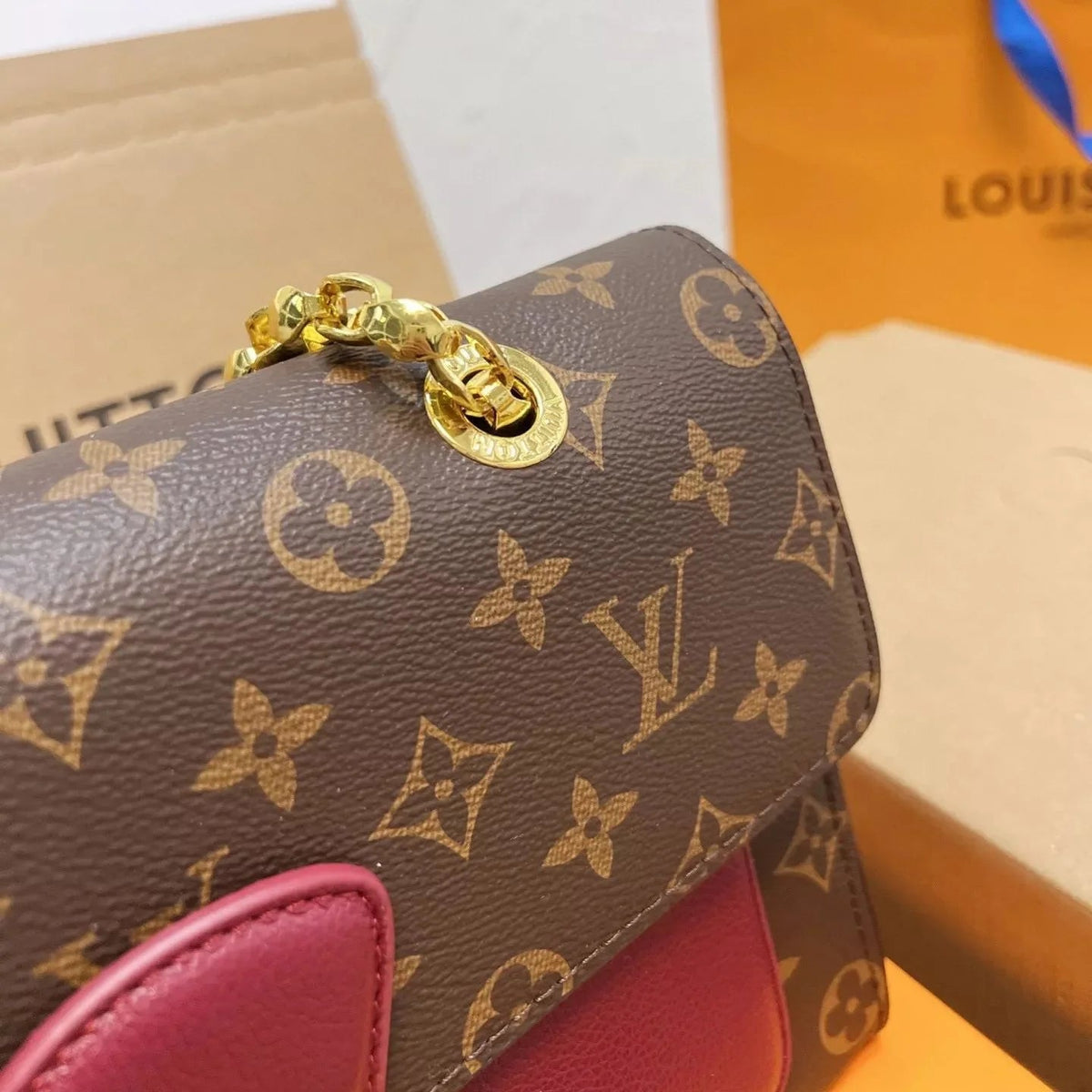 Victoire Monogram Chain Bag