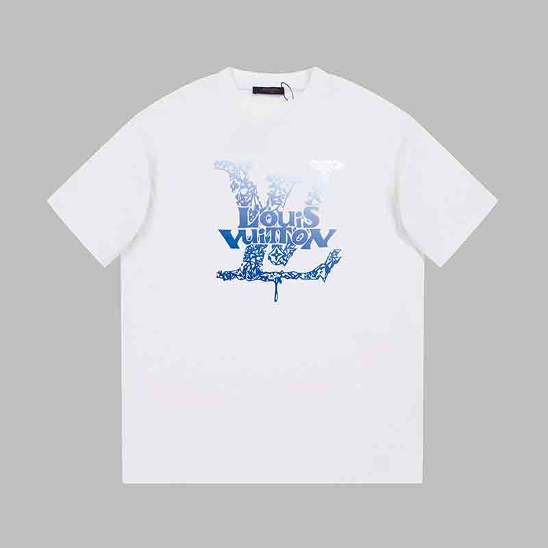 T-shirt bleu à imprimé original