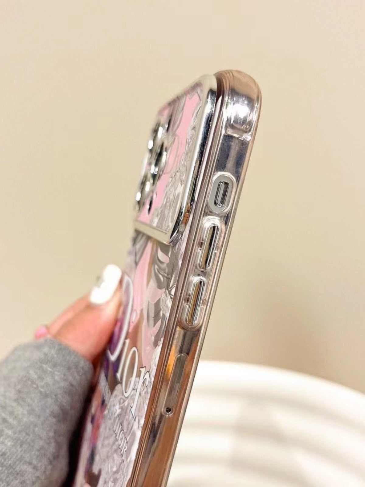 Funda de silicona con diseño de pintura al óleo mona
