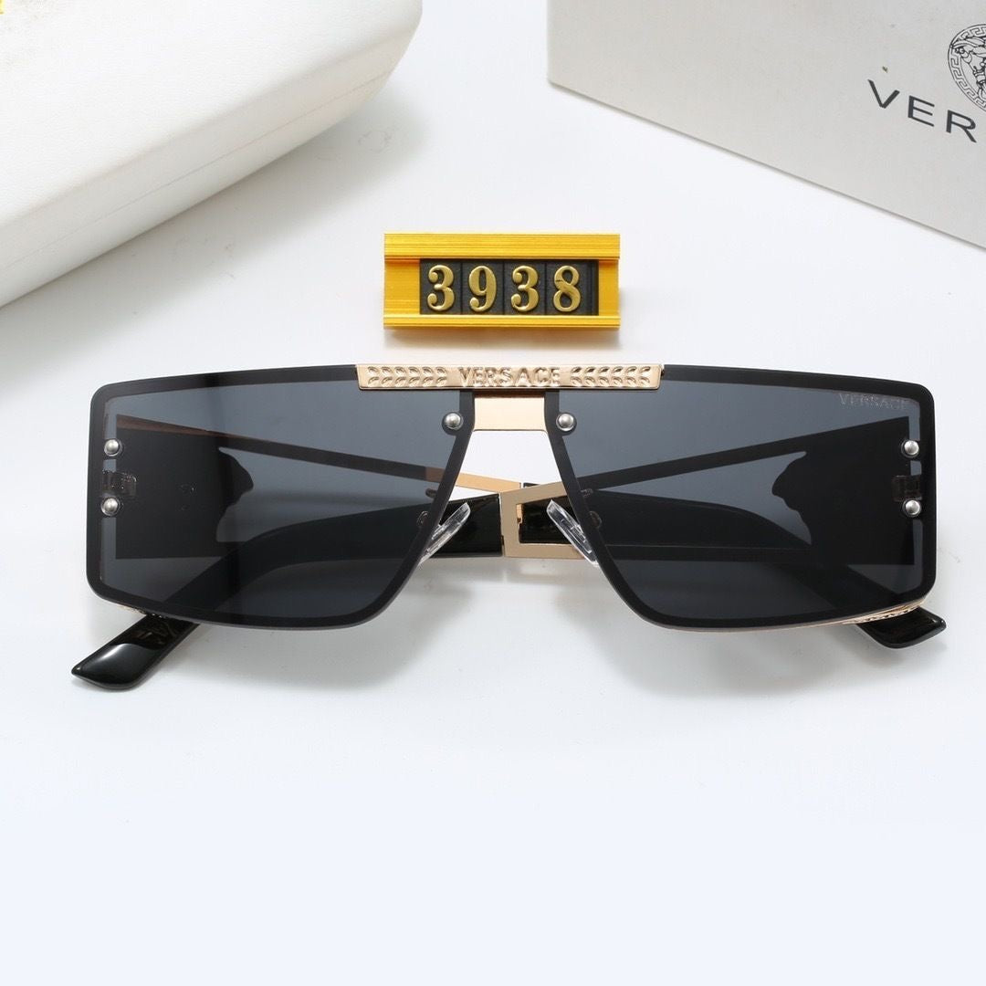 Lunettes de soleil de style européen et américain 2026 nouvelle mode, avec monture en métal 3938 (protection UV)