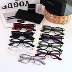 Retro Square Acetate Frame Sunglasses - 0758