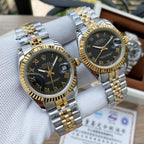 Men’s Classic Stainless Steel Dress Watch – 5-Style Luxury Collection (Silver, Two-Tone & Gold-Tone), Elegant Roman Numerals & Fluted Bezel
