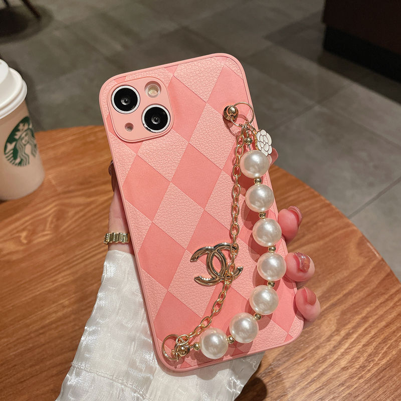 Estuche de Cuero con Pulsera de Cadena de Perlas