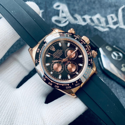 Premium Stainless Steel Mechanical Chronograph Watch 5 Color Options Classic Sport Luxury Style