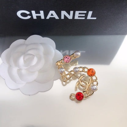 Broche Lucky 5 Diamant Perle