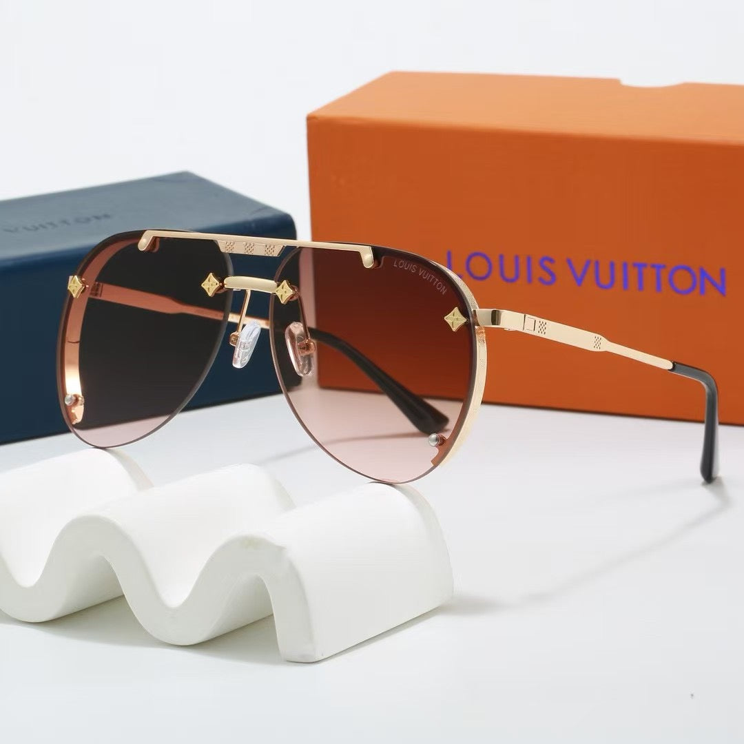 Lunettes de soleil tendance en métal style européen et américain, nouveauté 2026