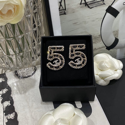 Aretes de Cuero con Diamantes de Imitación (5 unidades)