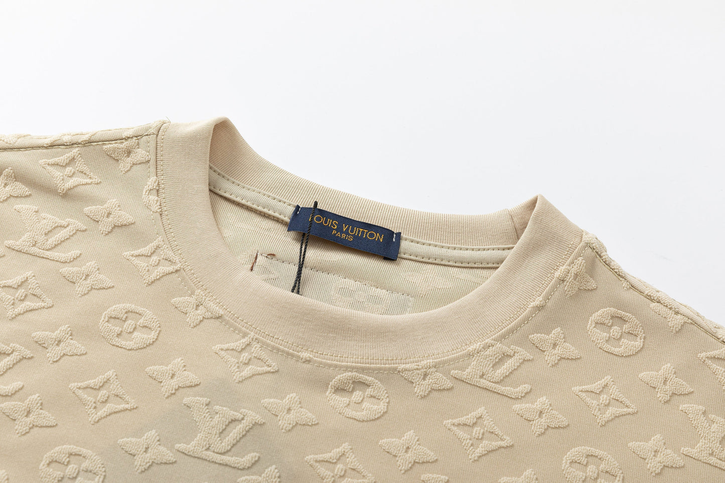 T-shirt en coton molletonné à carreaux