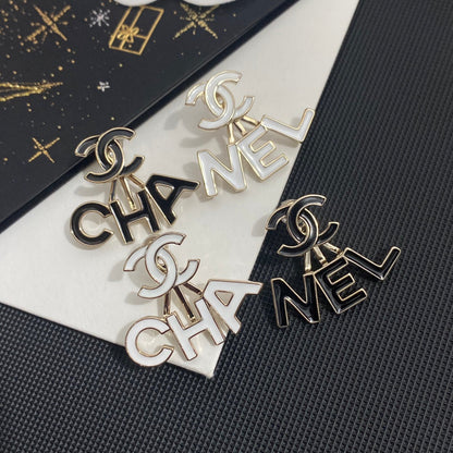 Pendientes Colgantes con Iniciales de Moda