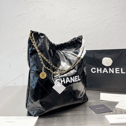 Sac shopping en cuir huilé 22s