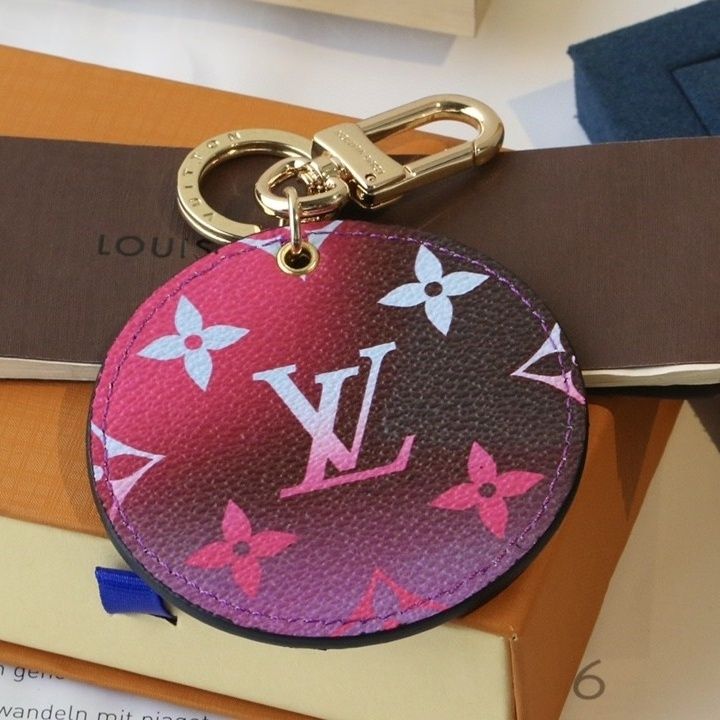Porte-clés Monogramme Dégradé Violet