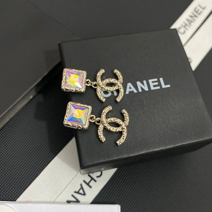 Boucles d'oreilles Diamant Laser Personnalité
