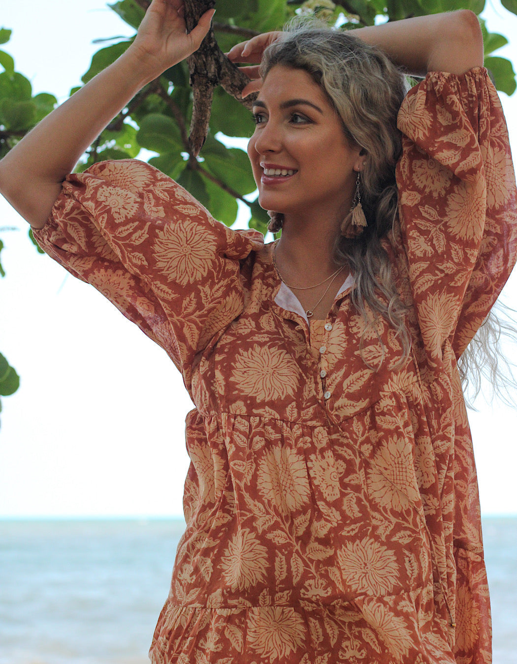Robe courte Neera Masala - Doublée