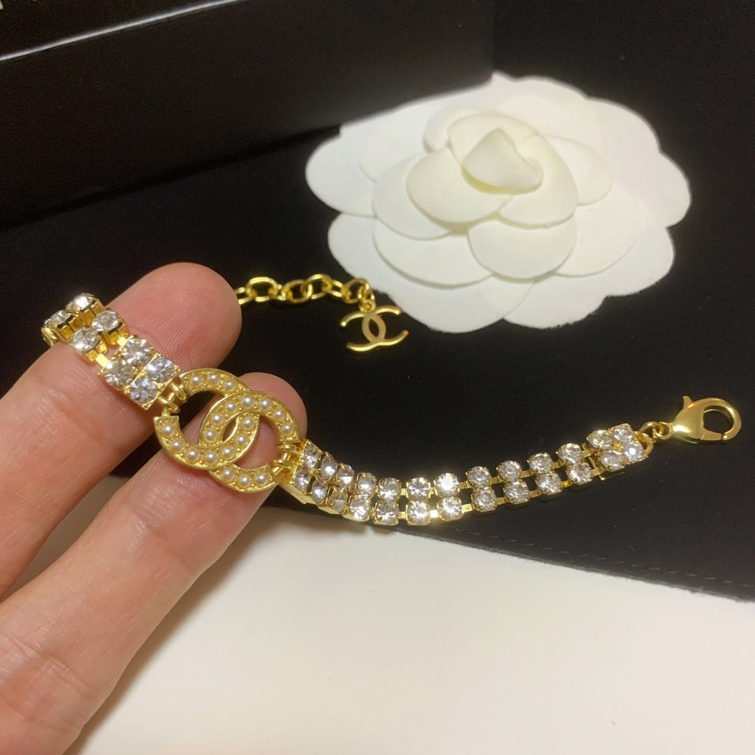 Bracelet ajustable Double Cristal Diamant