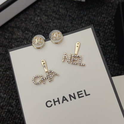 Pendientes de botón de oro Pearly Whi