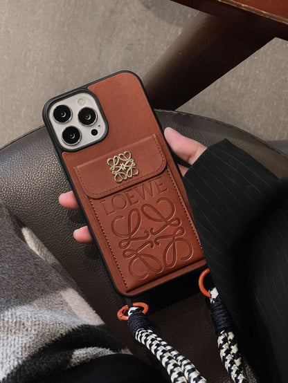 Estuche monedero de cuero multifuncional