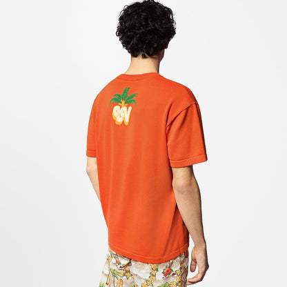 T-shirt en tricot motif cocotiers