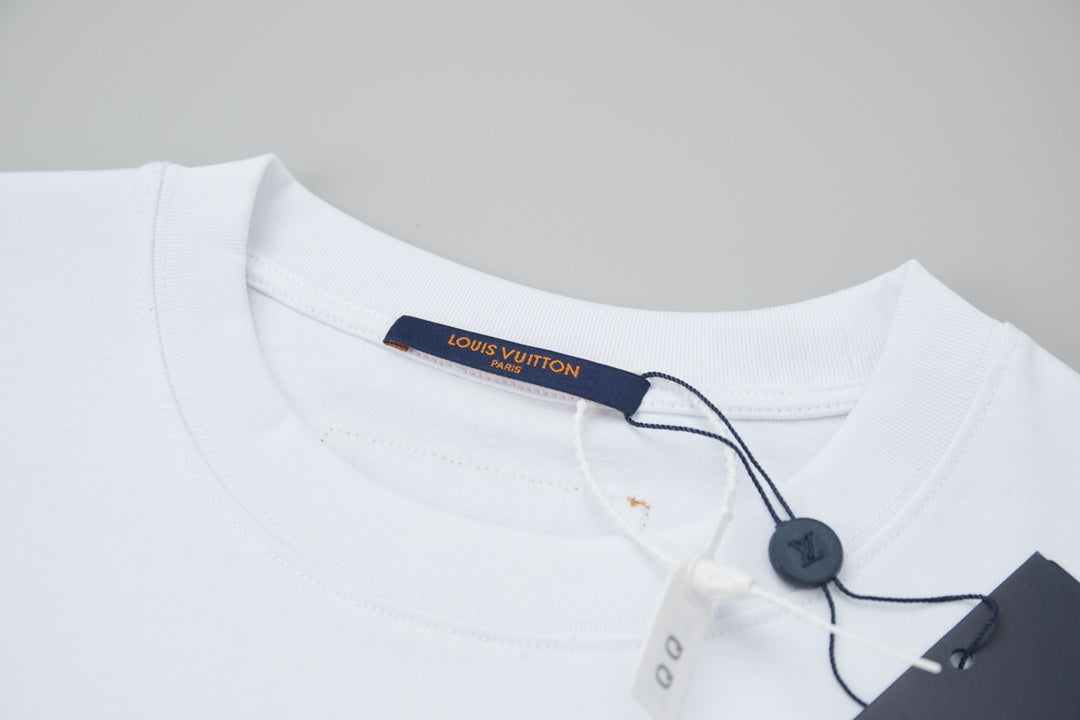 T-shirt à impression lettre simple