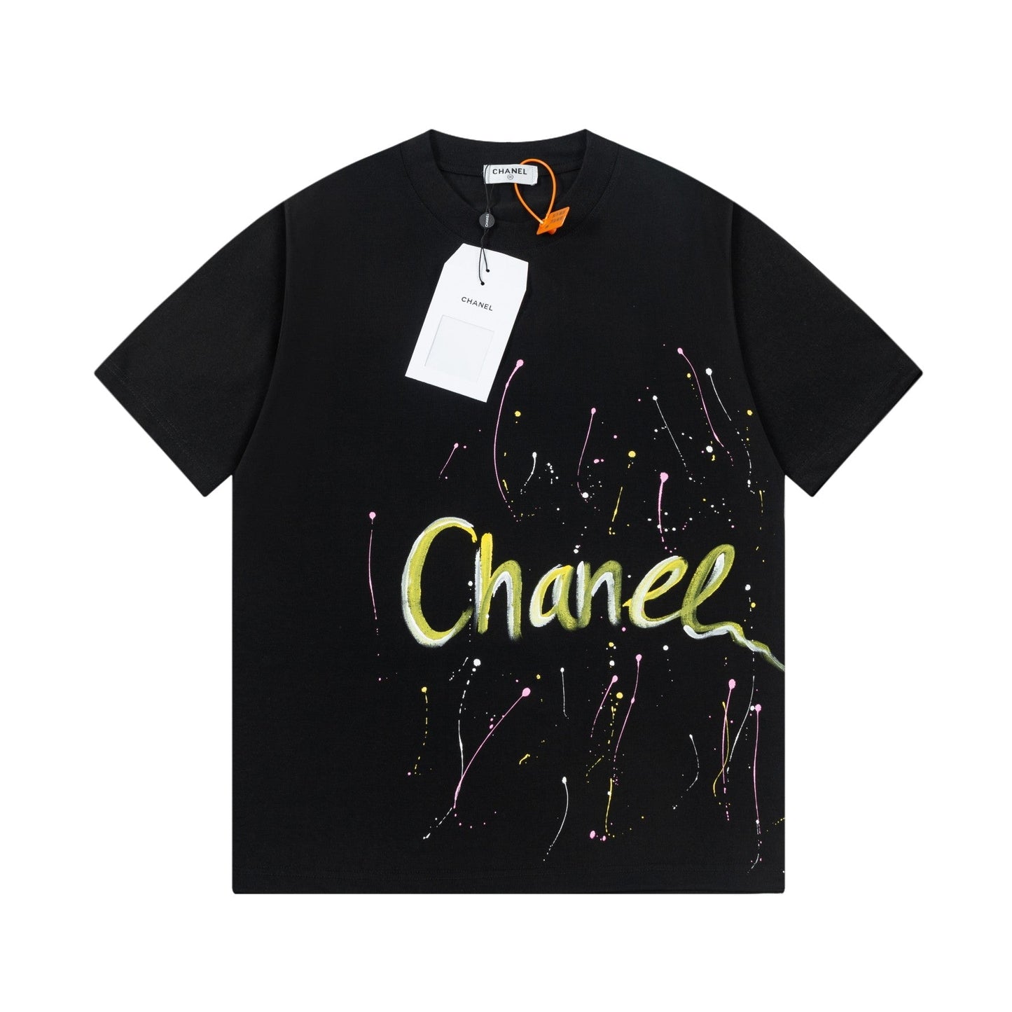 T-shirt graffiti coloré fait à la main