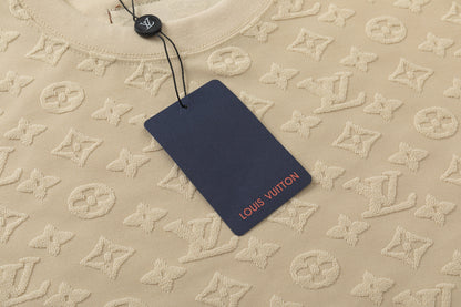 T-shirt en coton molletonné à carreaux