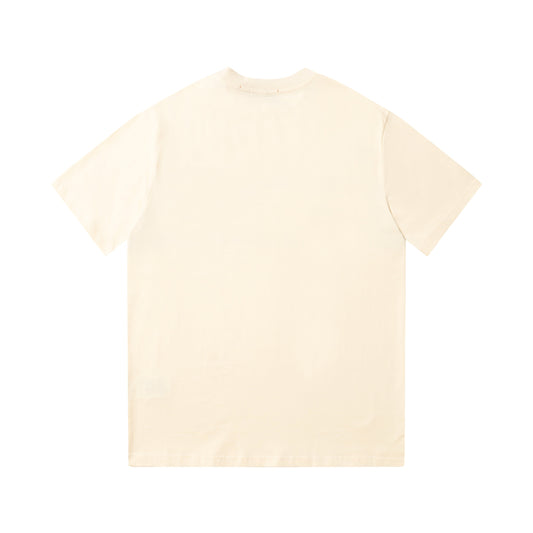Camiseta con estampado de rayas albaricoque