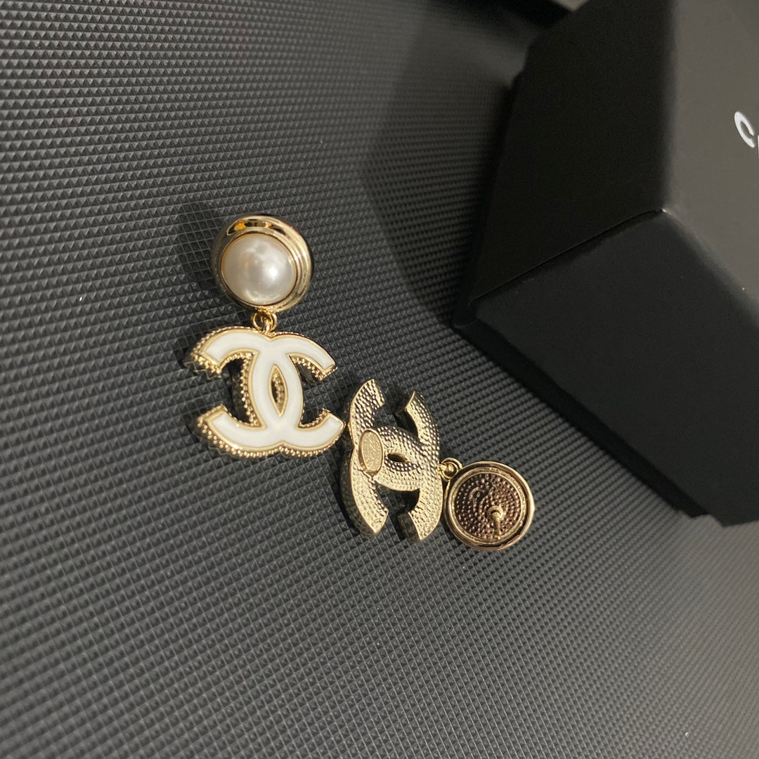 Boucles d'oreilles en époxy nacré Tempérament